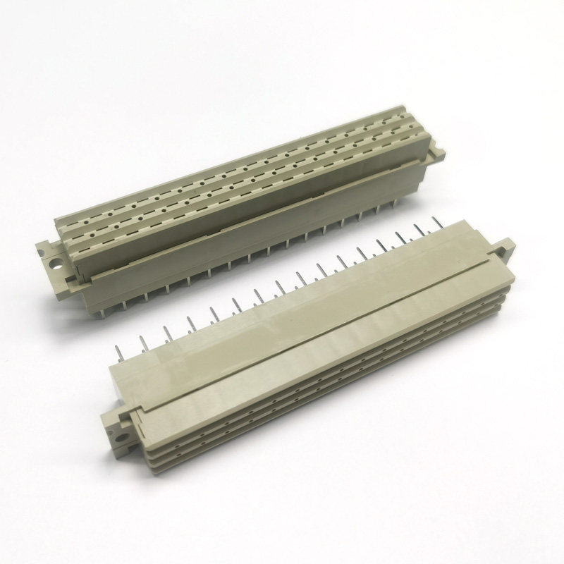 High current DIN41612 Three Row 48 Pin  Female Header Straight Type.Plastic  height 19.4mm