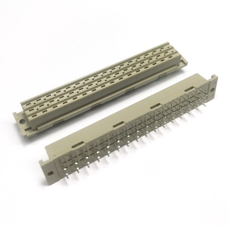 High current DIN41612 Three Row 48 Pin  Female Header Straight Type.Plastic  height 10.0mm